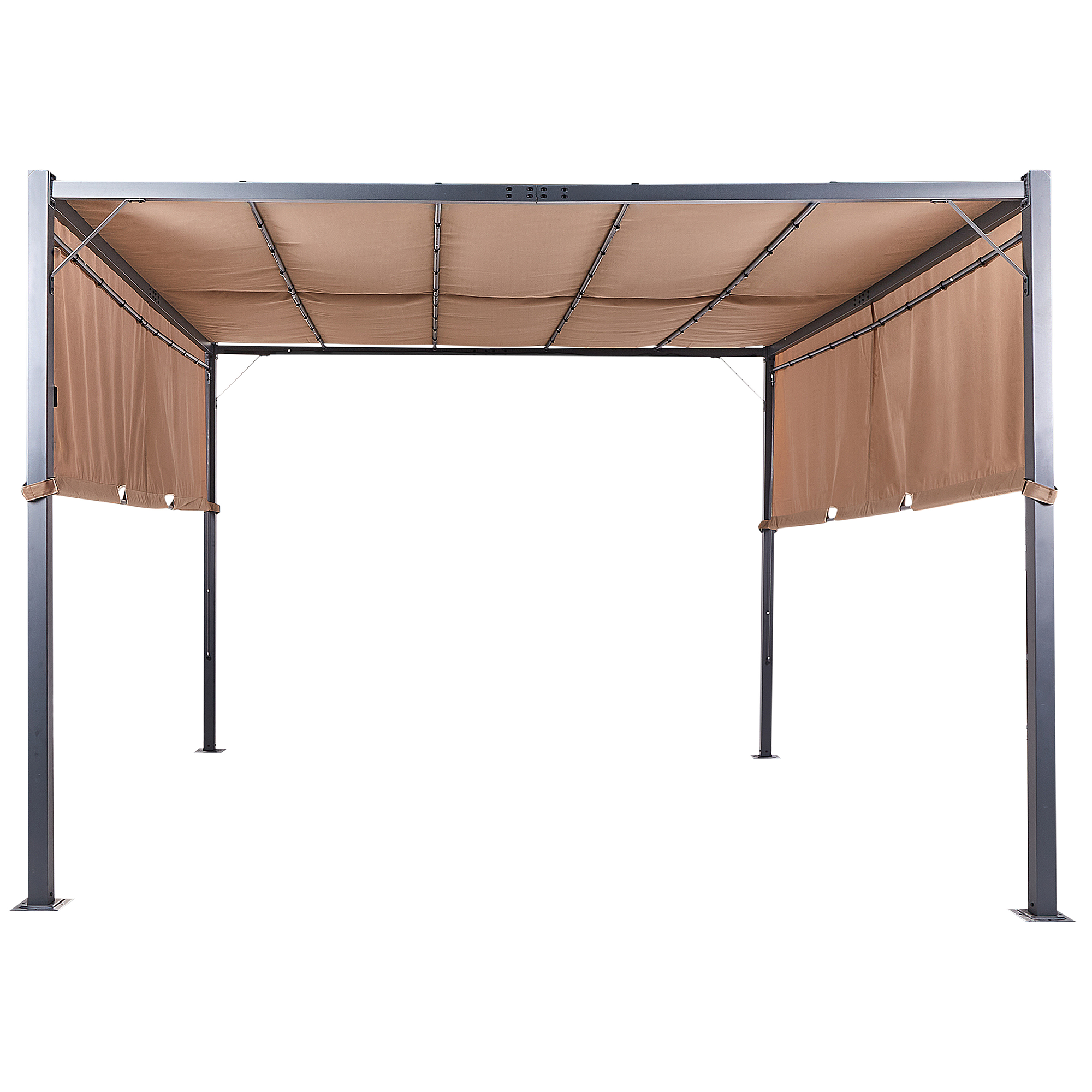 Paviljonki LED-valo PARGA 310 cm 310 cm Metalli Ruskea