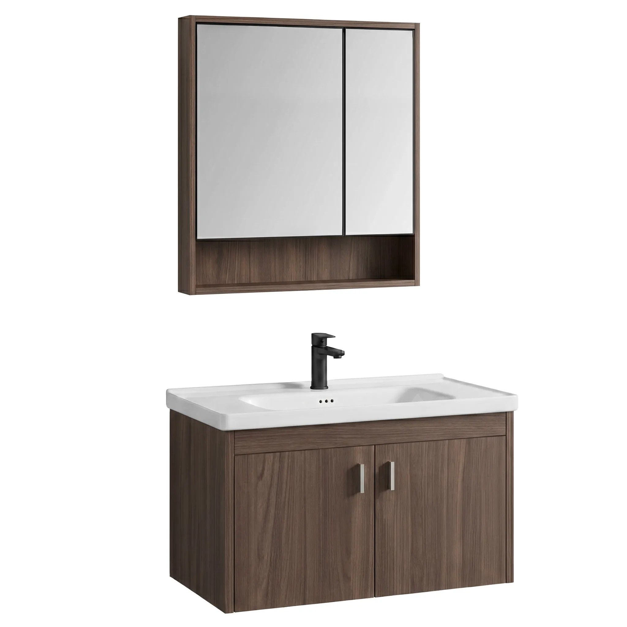 REA Kylpyhuonekalustesarja Pesualtaalla Db66-70 70Cm Ruskea, 51X70,5X34,5Cm