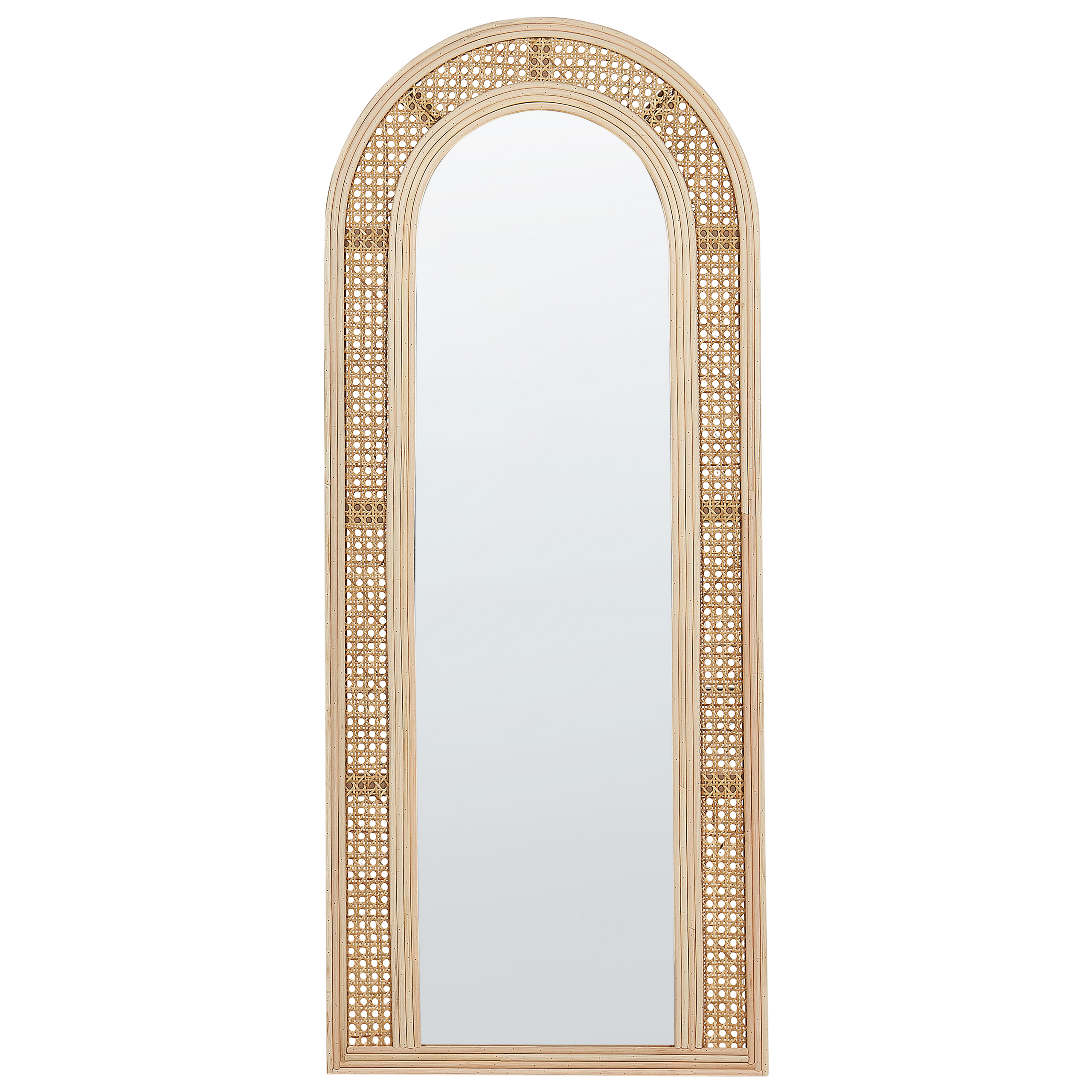Seinäpeili FRANEY 50 cm 120 cm Rottinki Luonnonväri