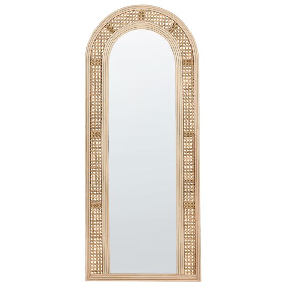 Seinäpeili FRANEY 50 cm 120 cm Rottinki Luonnonväri