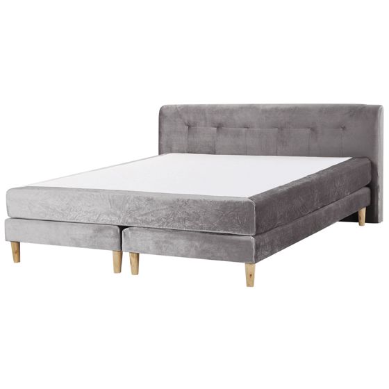 Jenkkisänky Sametti MARQUISE 180 x 200 cm Harmaa