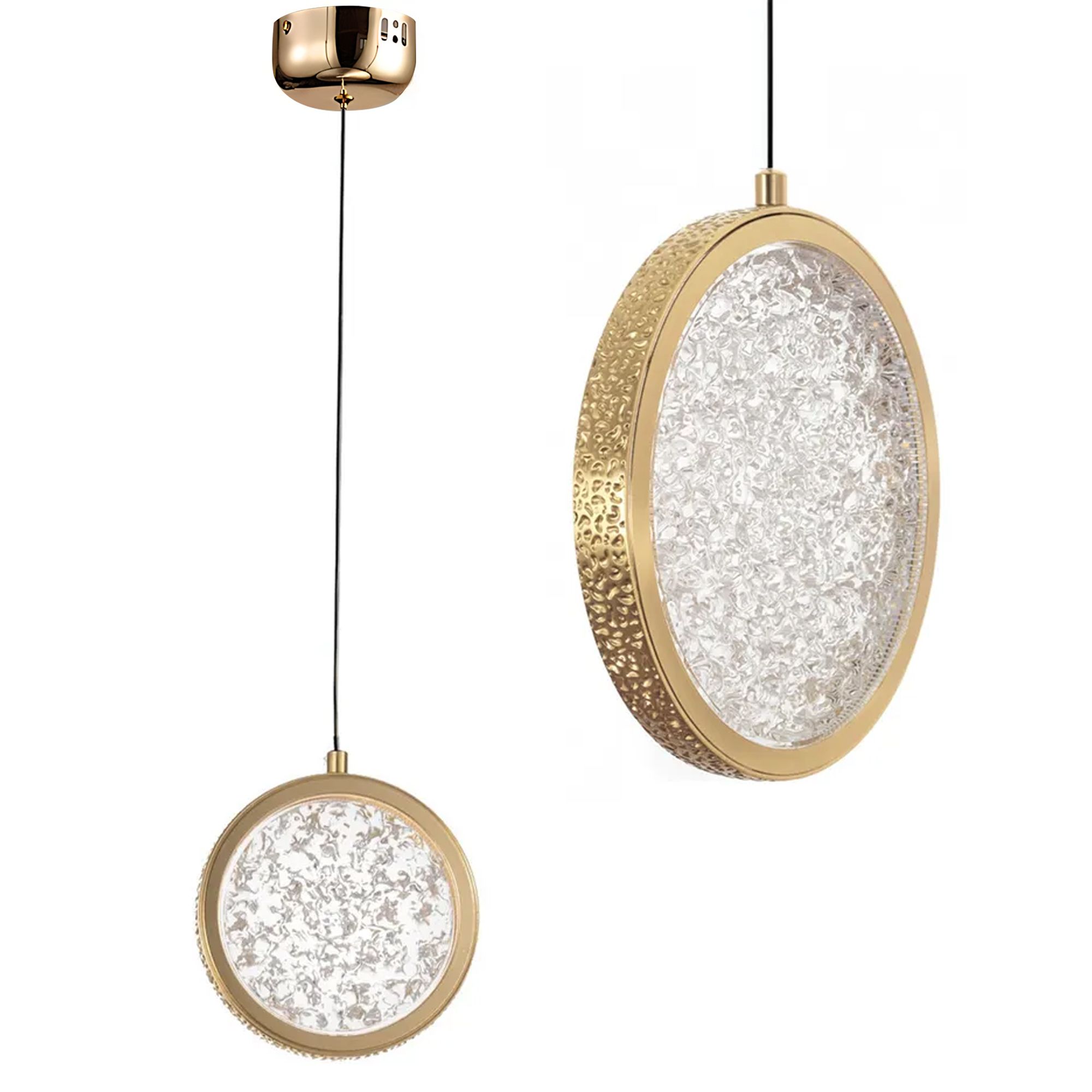 TOOLIGHT riippuvalaisin LHJ100-1CP kulta, 2x20x20cm