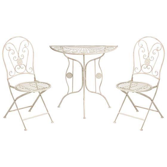 Bistrosetti taitettava COGGIA Metalli Vaaleanbeige