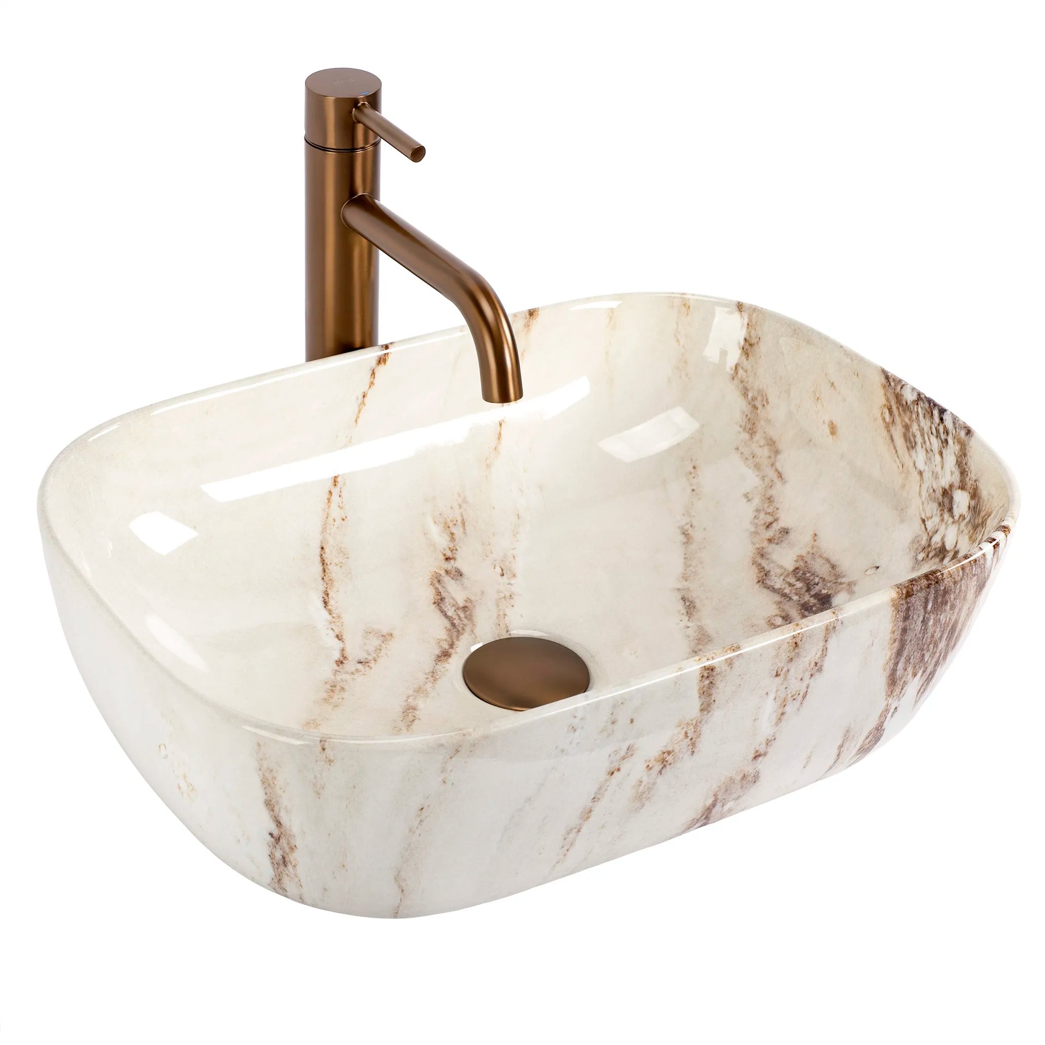 REA Malja-allas Marrone shiny Beige, 46, 5X33X13, 5CM