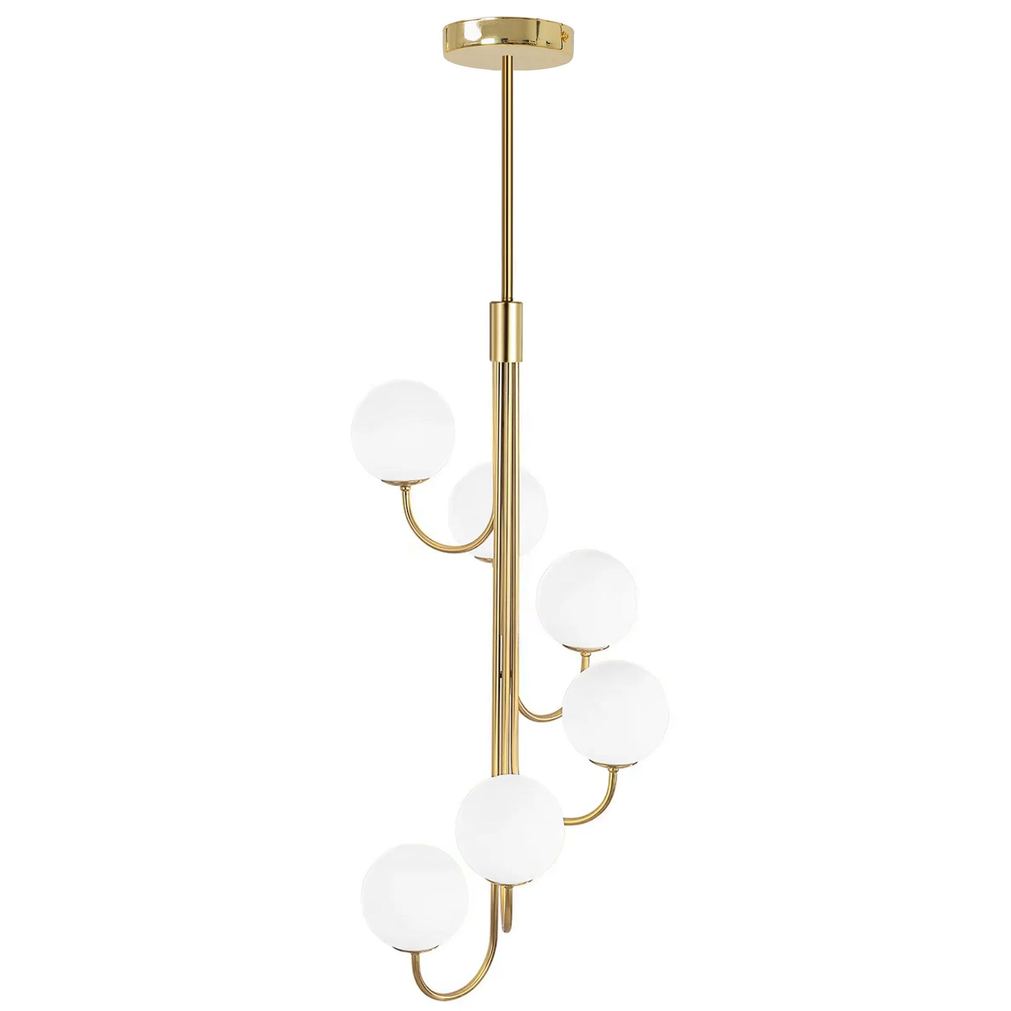 TOOLIGHT riippuva kattovalaisin APP1585-6CP kulta, 50x50x118cm