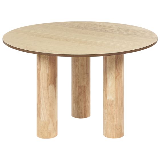 Ruokapöytä ORIN Vaalea saarniviilu 120 cm 120 cm