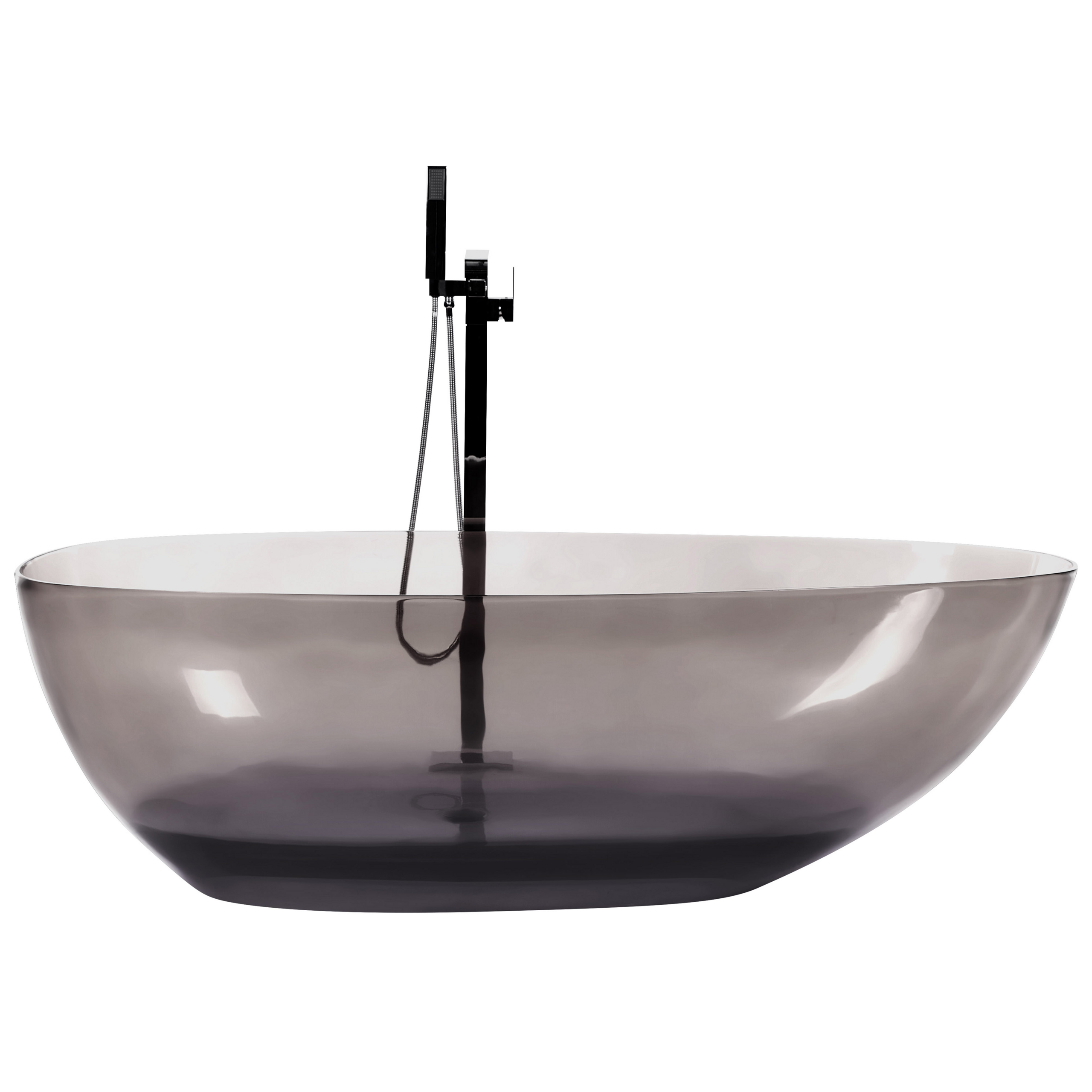 Kylpyamme vapaasti seisova BLANCARENA 170 x 78 cm Musta