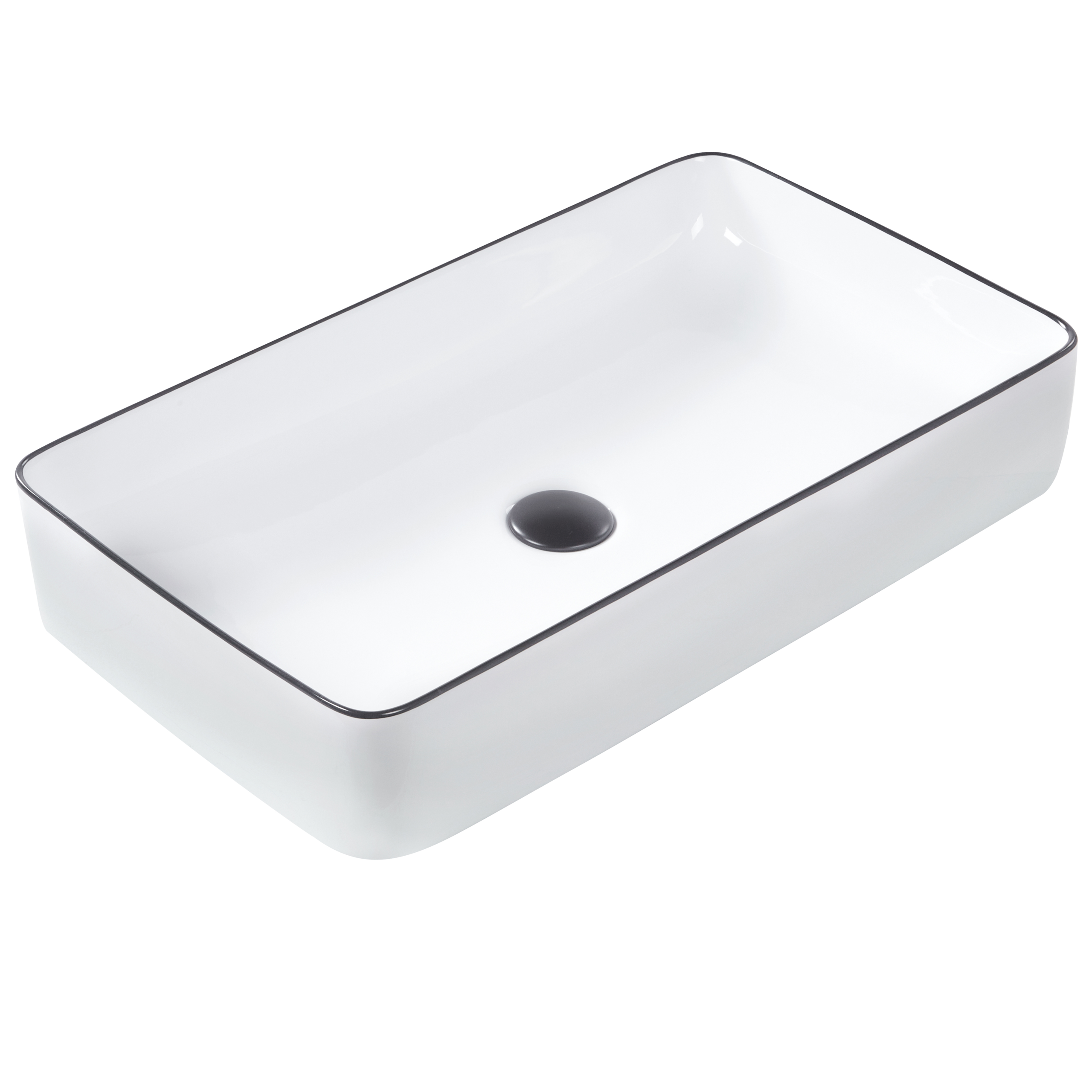 Pesuallas tason päälle XERT 61 x 35 cm Keramiikka Valkoinen