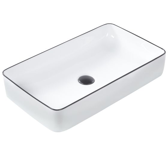 Pesuallas tason päälle XERT 61 x 35 cm Keramiikka Valkoinen