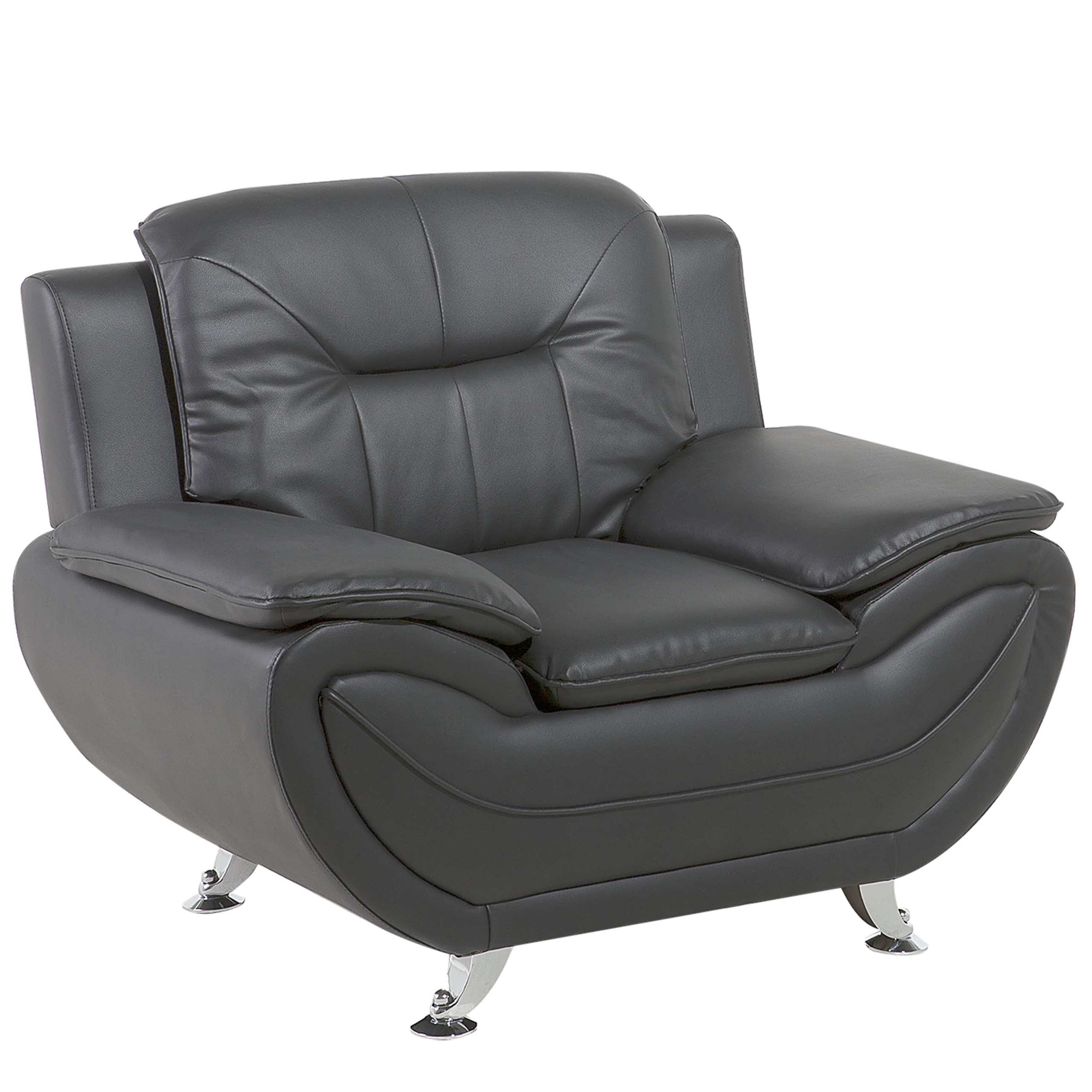 Nojatuoli LEIRA keinonahka Harmaa