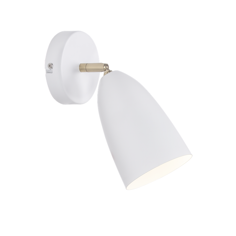 NETTLIFE Valkoinen sisäseinävalaisin, vintage, retro, makuuhuoneen seinäkohdevalaisin, GU10