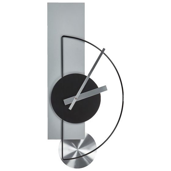 Seinäkello CEVINS 31 cm metalli Vaaleanharmaa