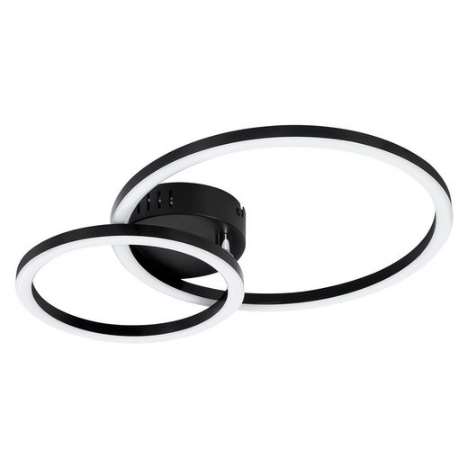 NETTLIFE LED-kattovalaisin 40 cm - 23 W - Keittiön valaisin 3000 K - Lämmin valkoinen - Moderni olohuoneen valaisin - Makuuhuoneen valaisin - 2 rengasta