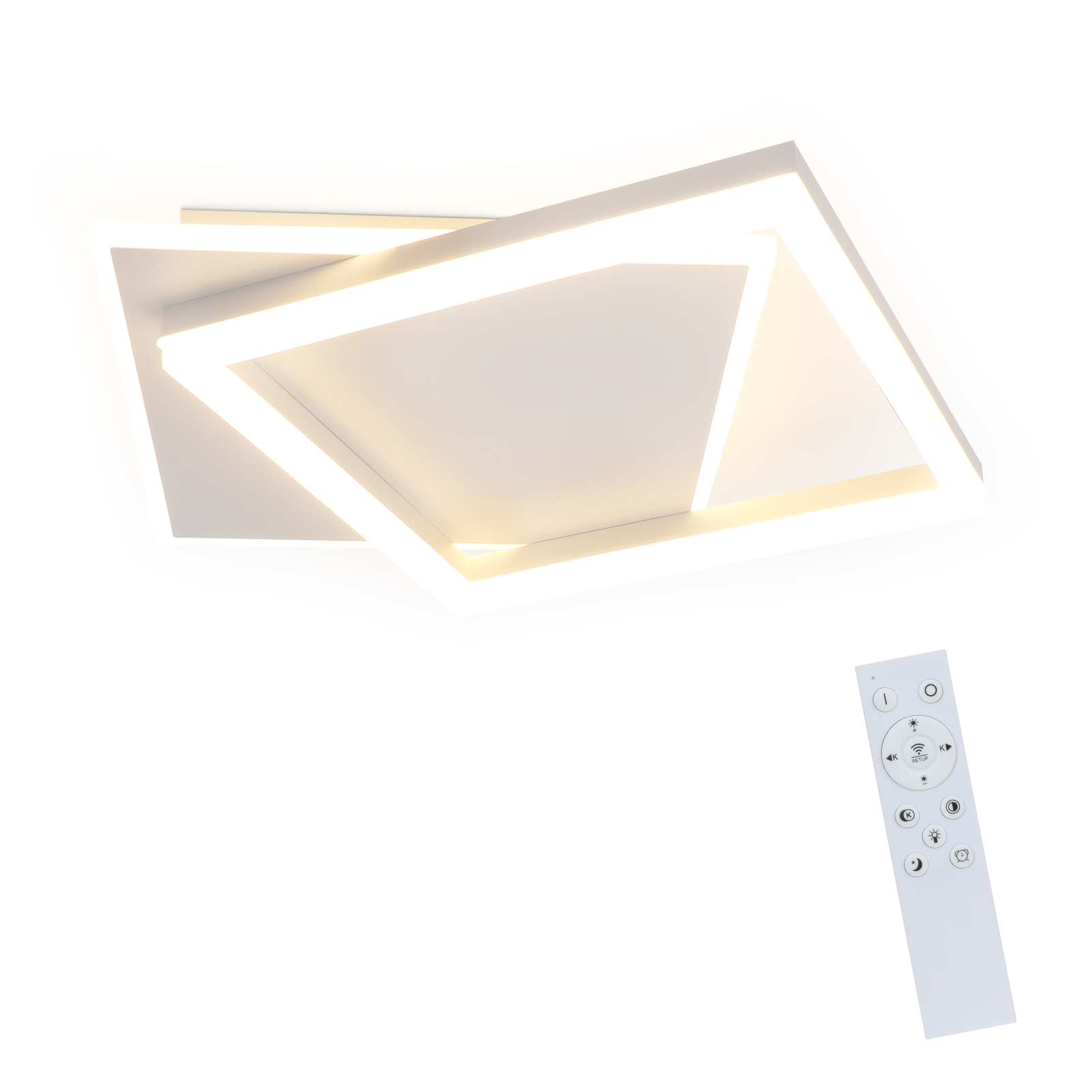 NETTLIFE LED-kattovalaisin, valkoinen metalli