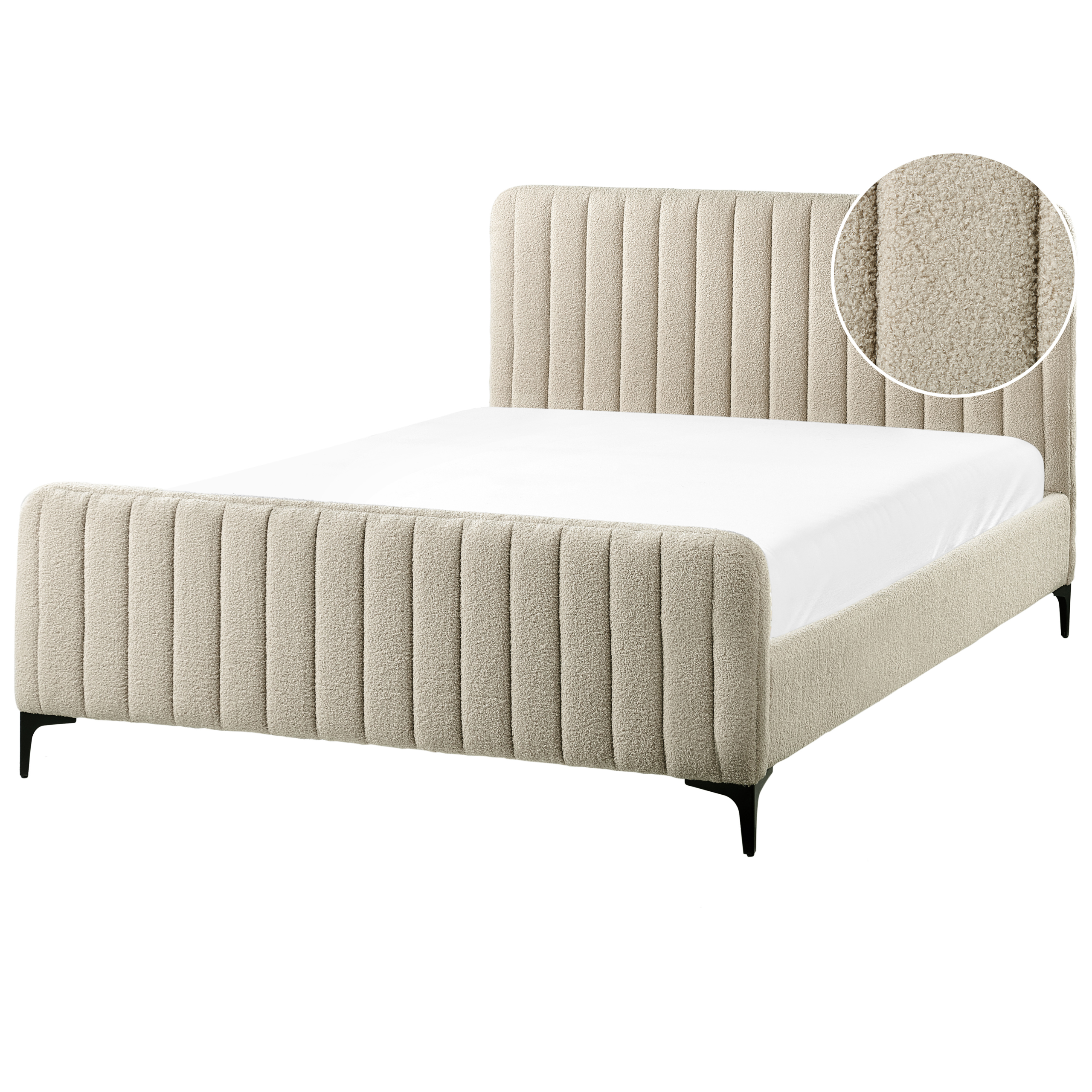 Sänky Buklee LUNAN 140 x 200 cm Beige