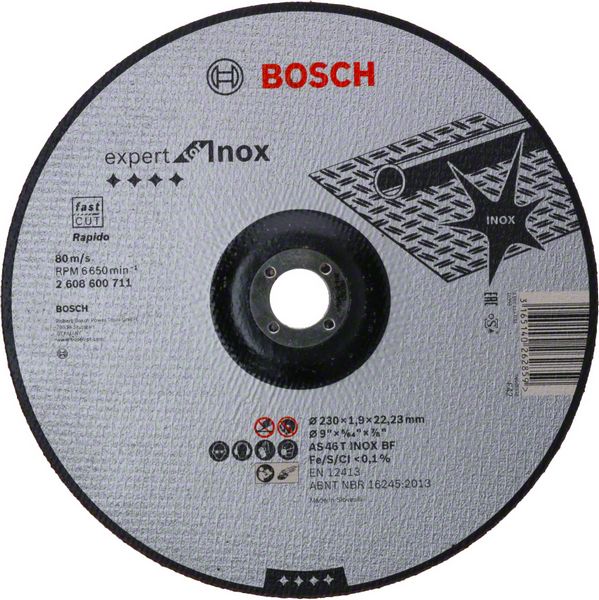 Bosch Rapido Inox -Katkaisulaikka 230 x 1,9 mm