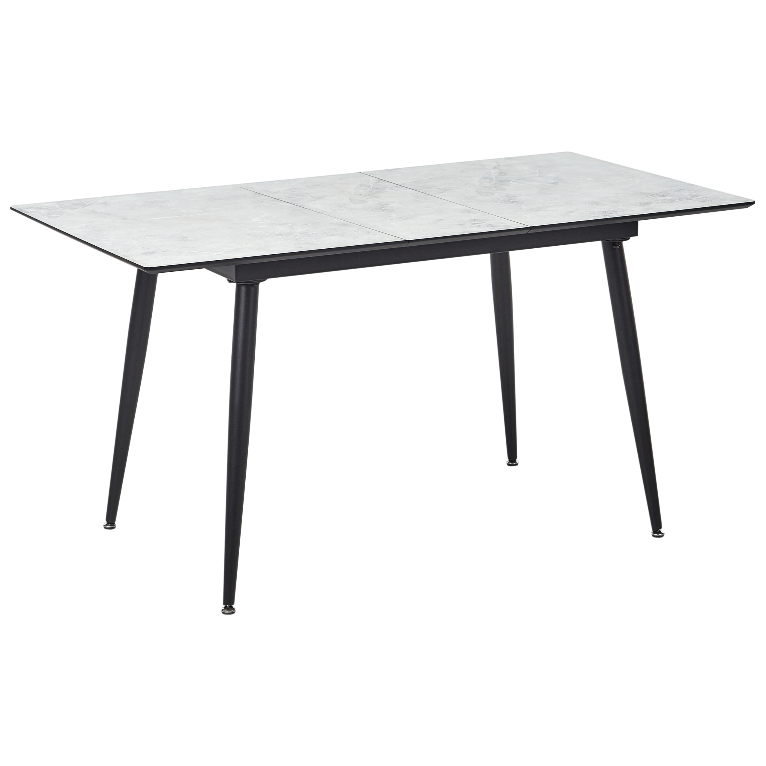 Ruokapöytä EFTALIA Valkoinen marmorikuvio 120/150 cm 80 cm