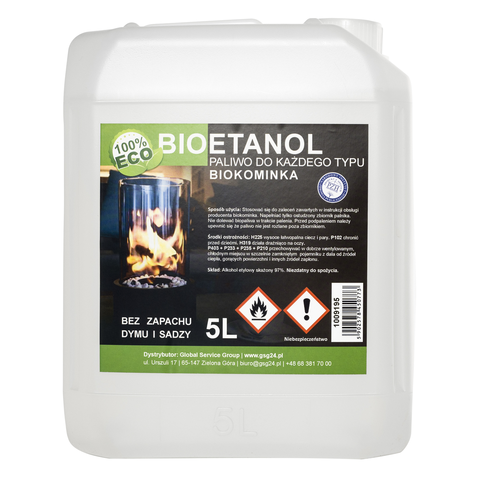 Bioalkoholi bioetanoli BIO-polttoaine biotakalle 5L