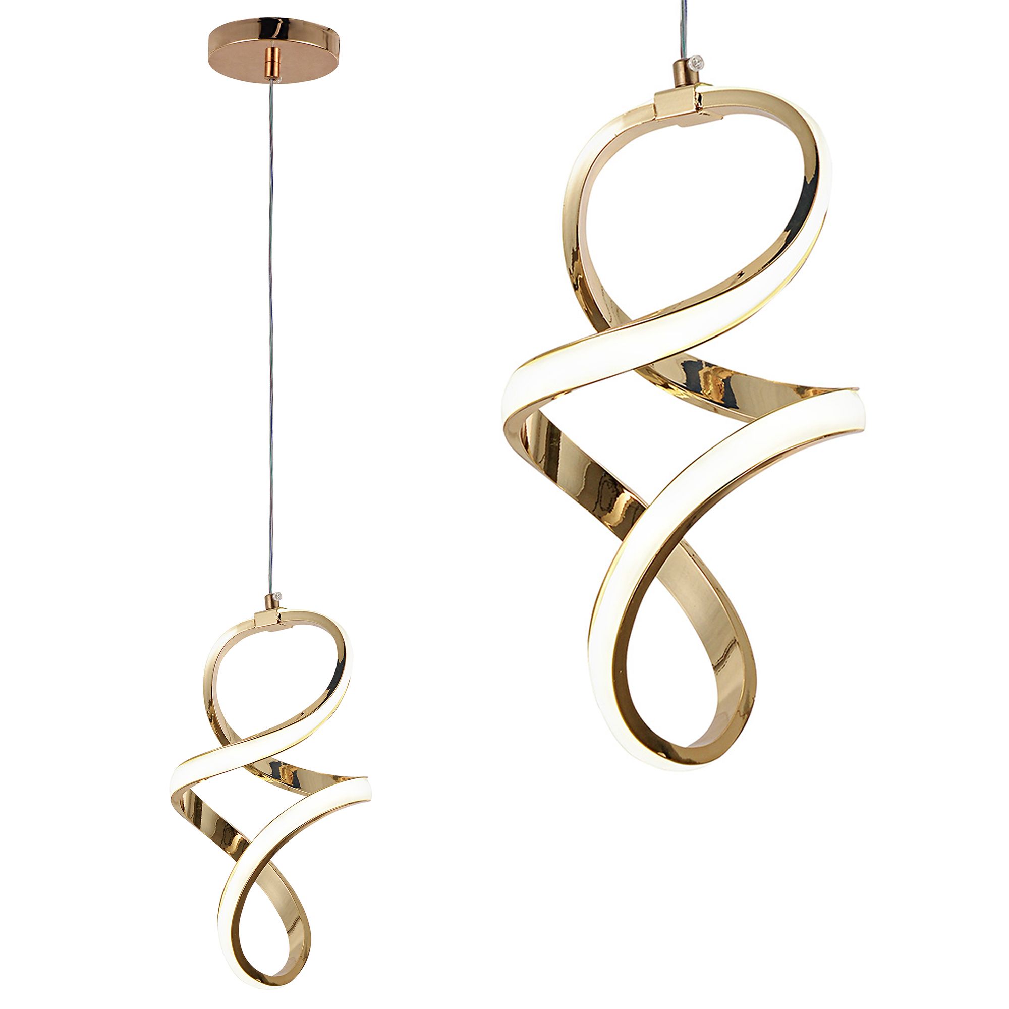 TOOLIGHT riippuvalaisin G074-1CP kulta, 134X35,9X31,5CM