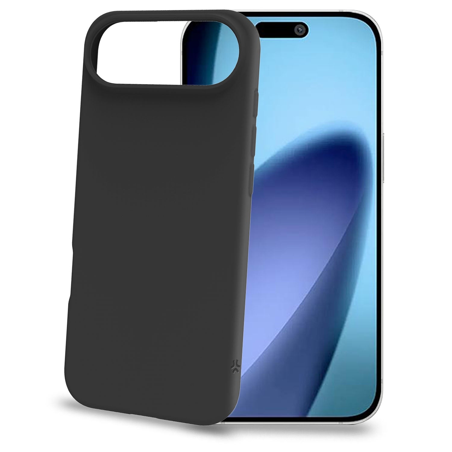 iPhone 17 Air Soft -kumikotelo, musta, naarmuuntumaton