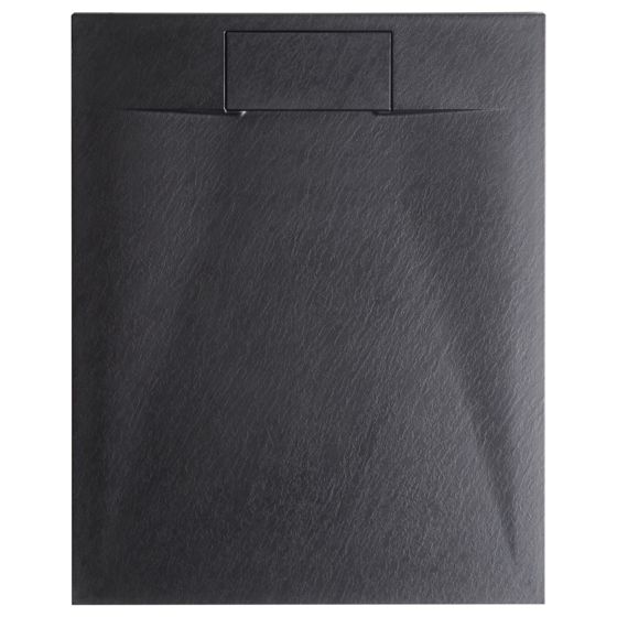 Suihkuallas AZZURRO 80 x 120 x 3 cm Musta