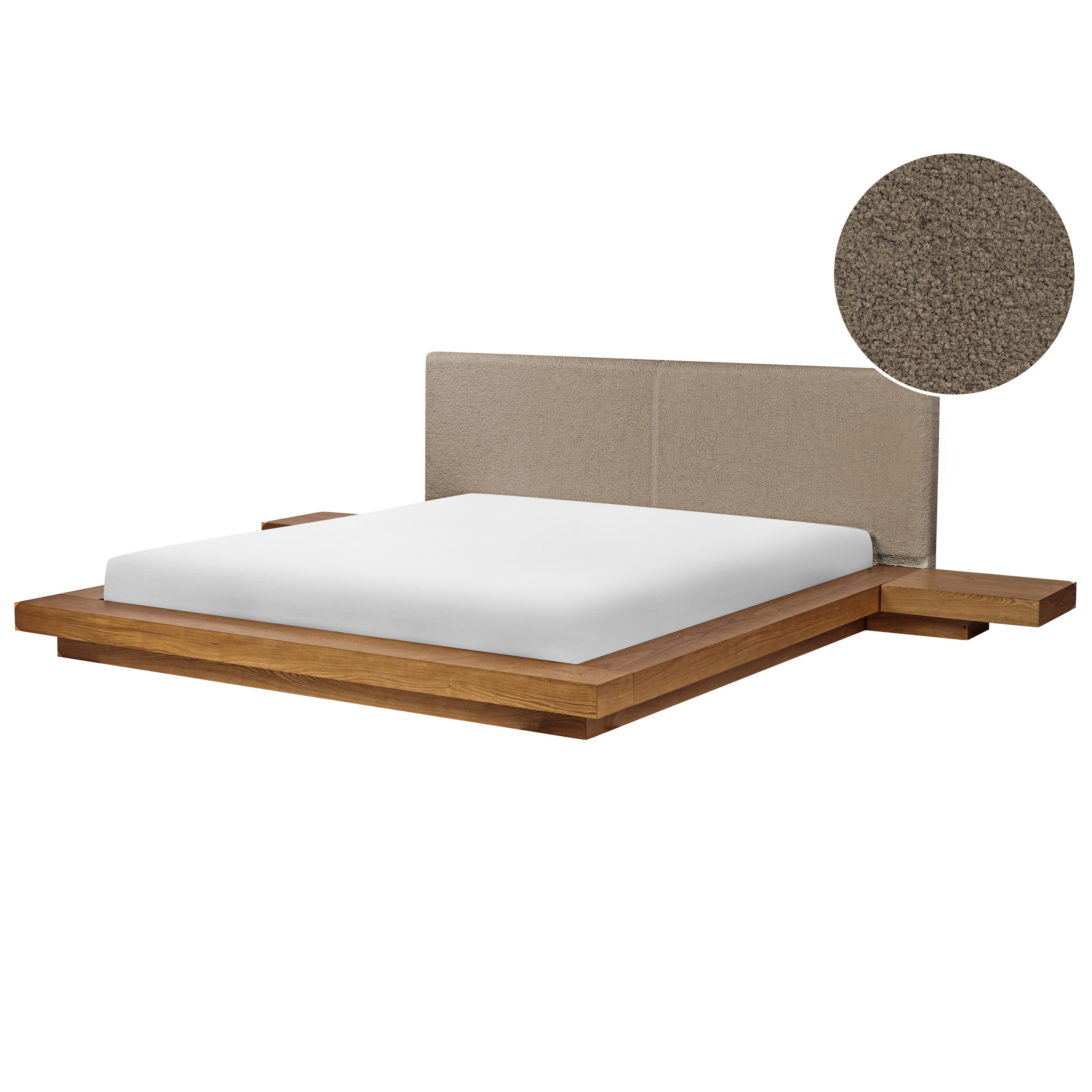 Sänky Buklee ZEN 180 x 200 cm Luonnollinen saarniviilu