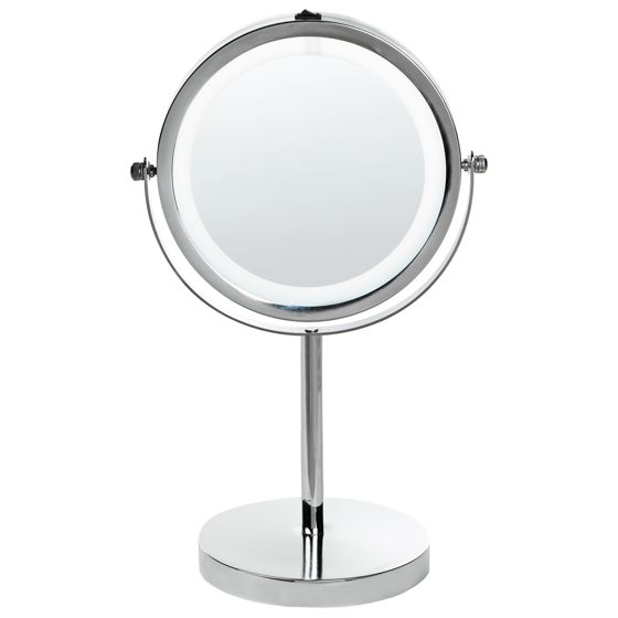 Meikkipeili LED-valo VERDUN Hopea