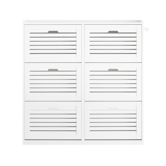 SoBuy 12-hyllyinen säästöskaappi FSR145-W valkoinen