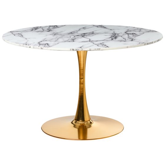 Ruokapöytä BOCA Valkoinen marmorikuvio 120 cm 120 cm