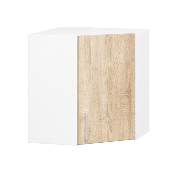 Akord Kaappi Lima Valkoinen/Sonoma-tammi 60x31x58