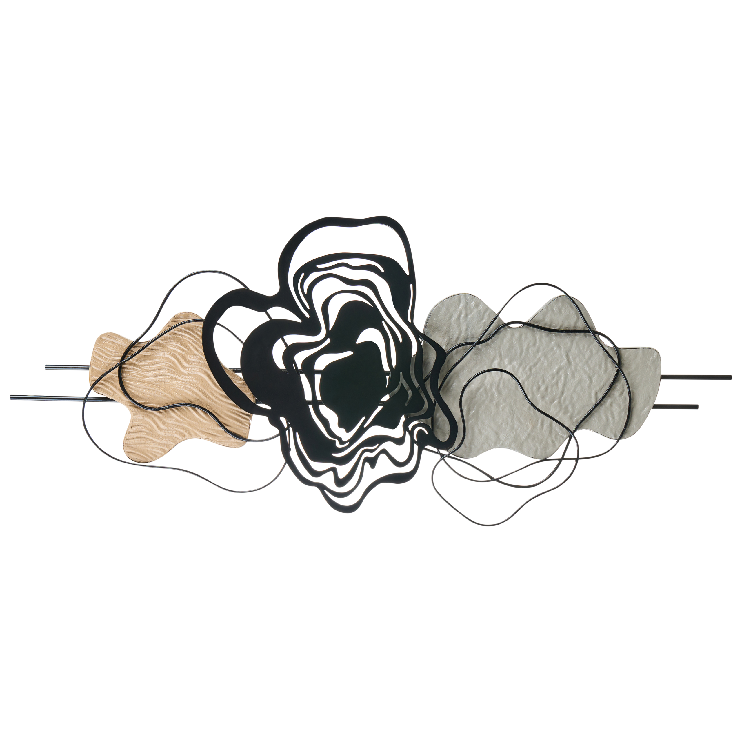 Seinäkoriste SALLINS metalli 48 cm Musta