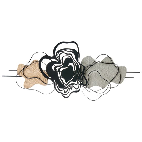 Seinäkoriste SALLINS metalli 48 cm Musta