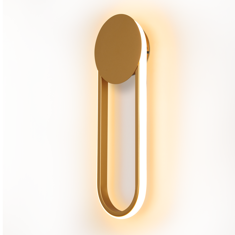 NETTLIFE Sisä-LED-seinävalaisin - 12 W 41 cm porrasvalaisin kultainen käytävävalaisin moderni muotoilu 3000 K lämmin valkoinen