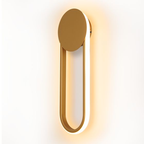 NETTLIFE Sisä-LED-seinävalaisin - 12 W 41 cm porrasvalaisin kultainen käytävävalaisin moderni muotoilu 3000 K lämmin valkoinen