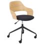 Työtuoli pyörivä NOVATO keinopellava Musta