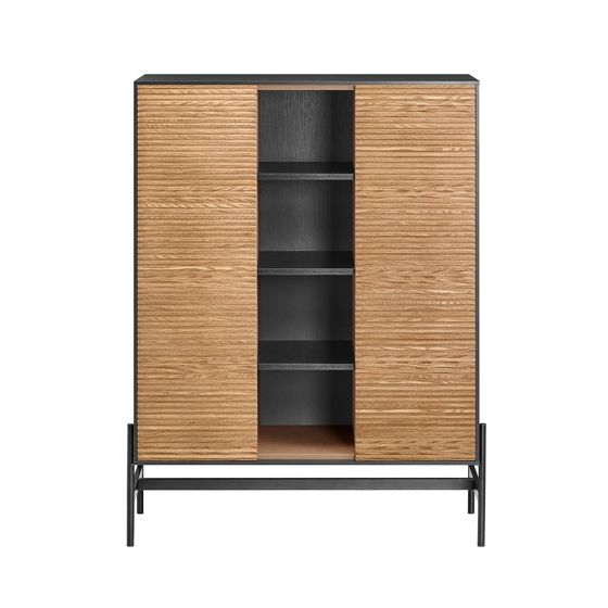 SoBuy Vitriinisenkin pöytäkaappi keittiökaappi HFSB04-SCH