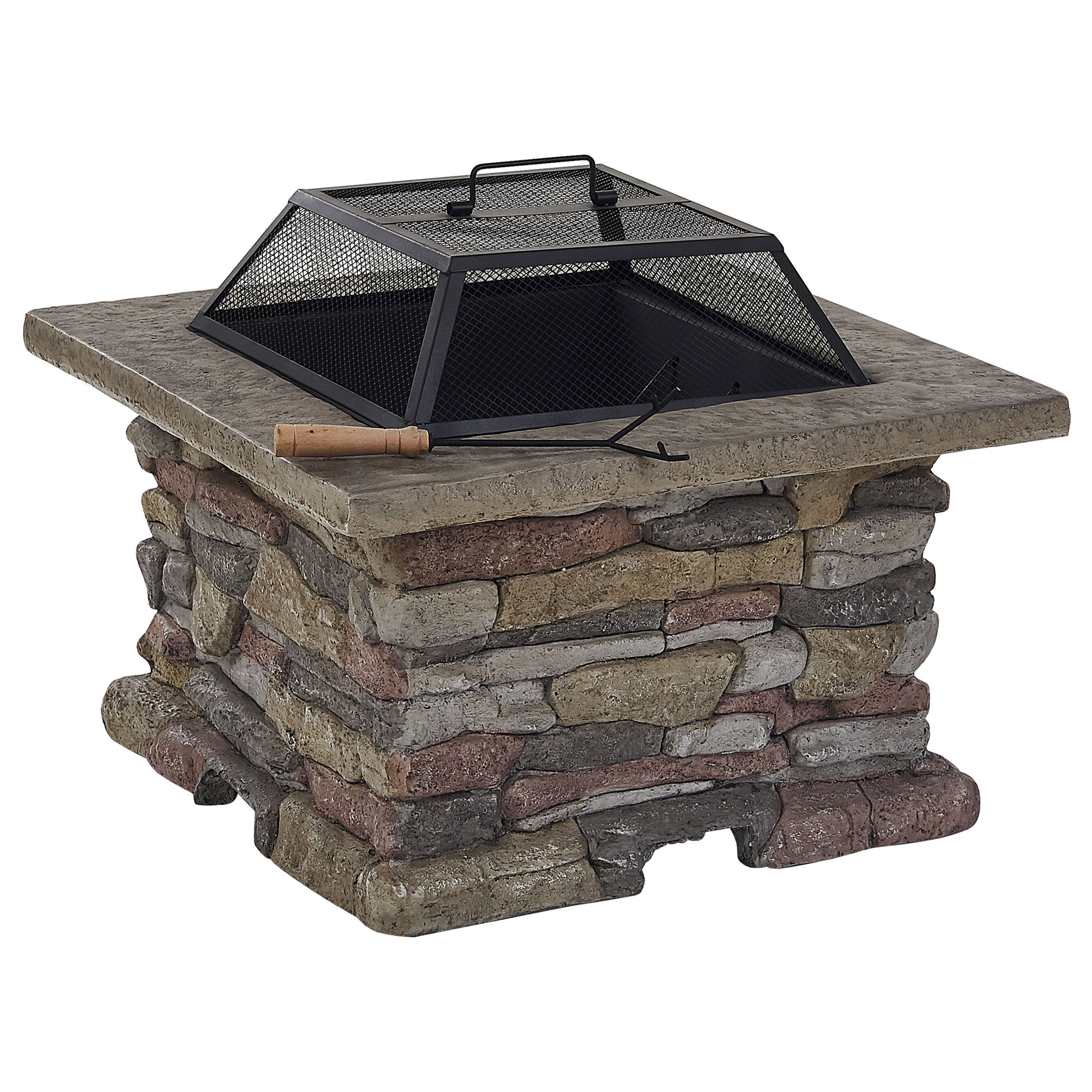 Tulisija grilliritilällä KELUD betoni Harmaa