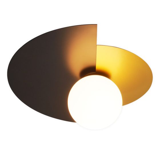 NETTLIFE mustakultainen seinävalaisin eteiseen, vintage - tyylinen lasi ja metalli, moderni muotoilu, E14