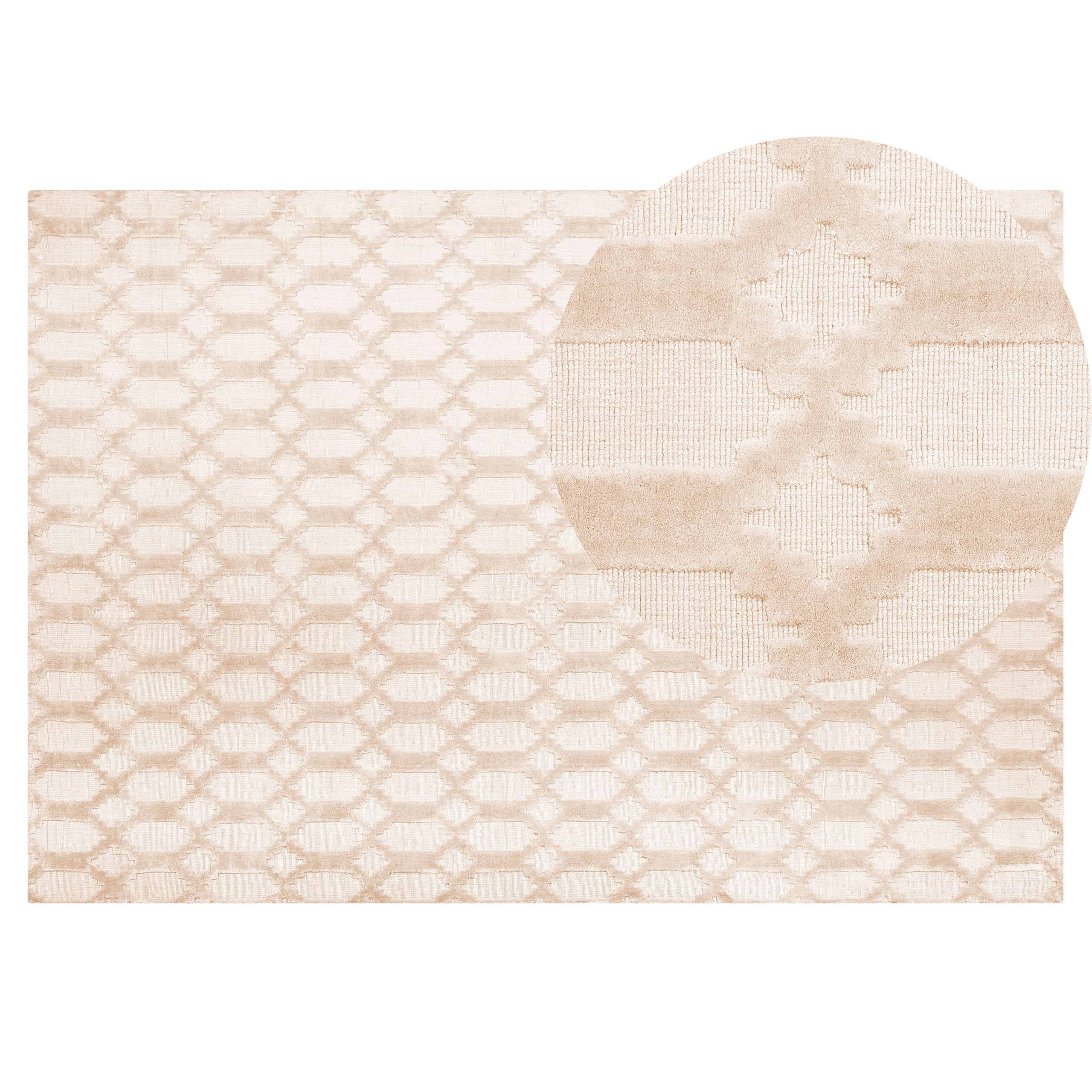 Matto CIZRE Beige 140 x 200 cm Viskoosi