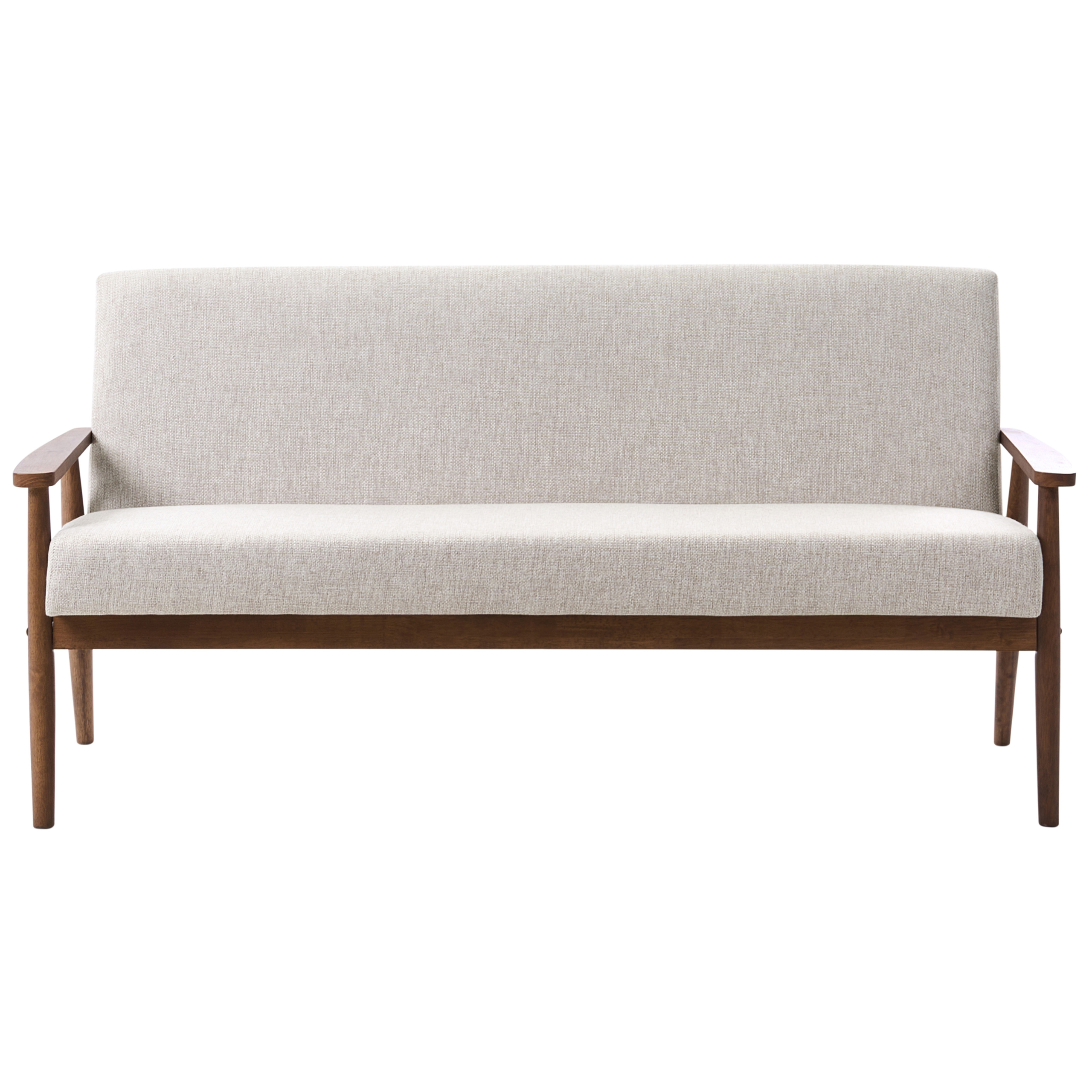 Sohva 3-istuttava ESRUM kangas Tummanruskea/harmaa