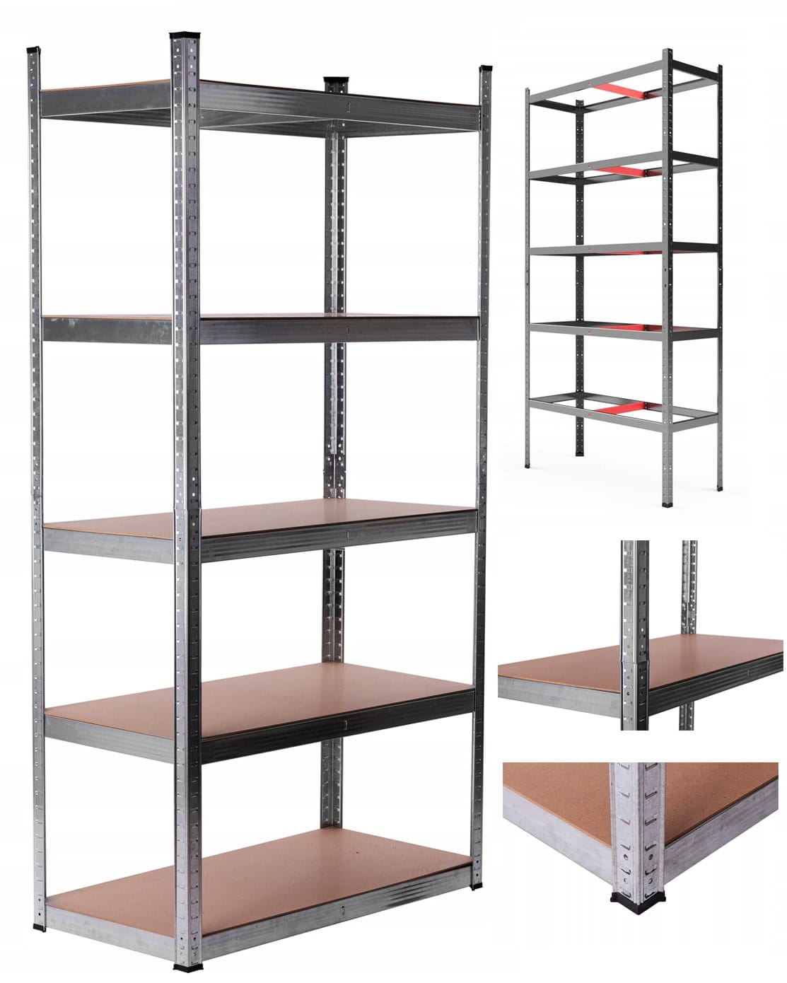 Metalli Varastohylly 5P 220x110x45