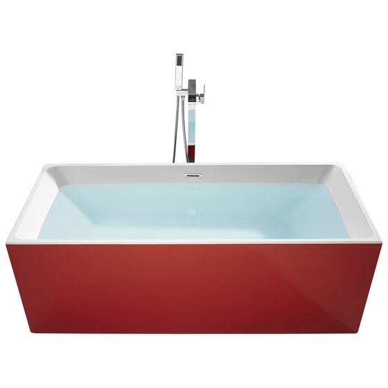 Kylpyamme vapaasti seisova RIOS 170 x 80 cm Punainen