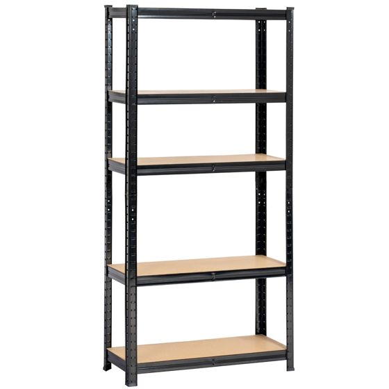 Akord Metallihylly Musta 70x30x154