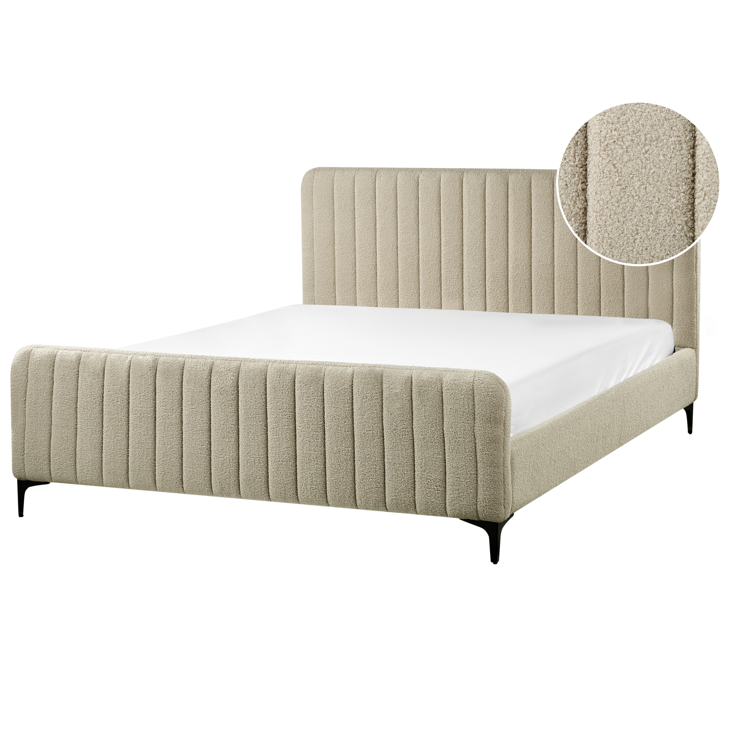 Sänky Buklee LUNAN 160 x 200 cm Beige
