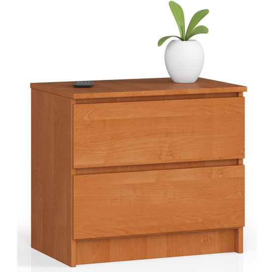 Akord Yöpöytä 2 Laatikoa Leppä 60x40x55