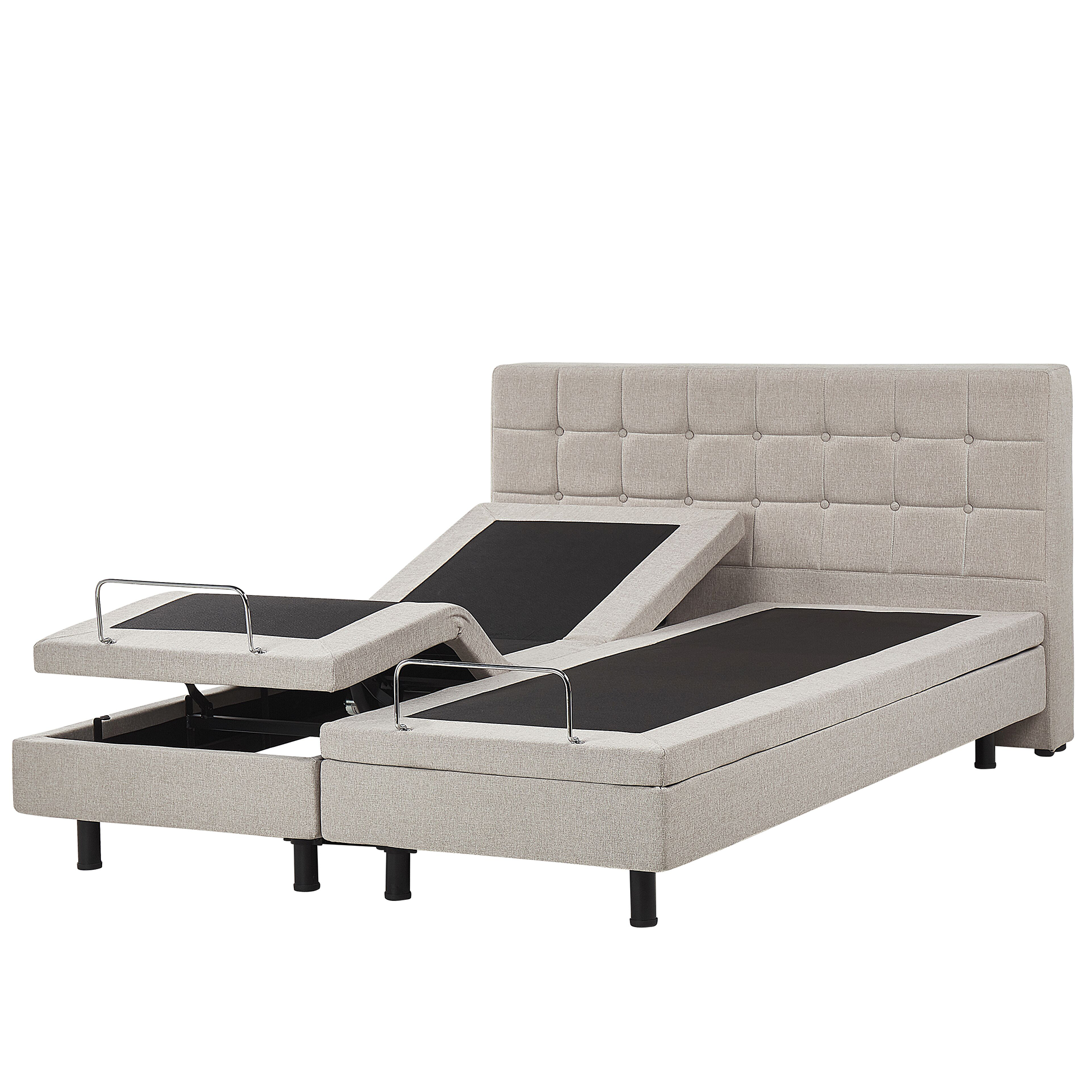 Säädettävä sänky kangas DUKE 160 x 200 cm Beige