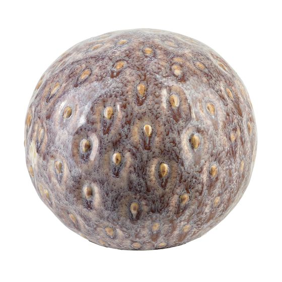 Koristepallo keramiikka SAGGIO STRAWBERRY 10x10x9 cm beige/ruskea 1 kpl