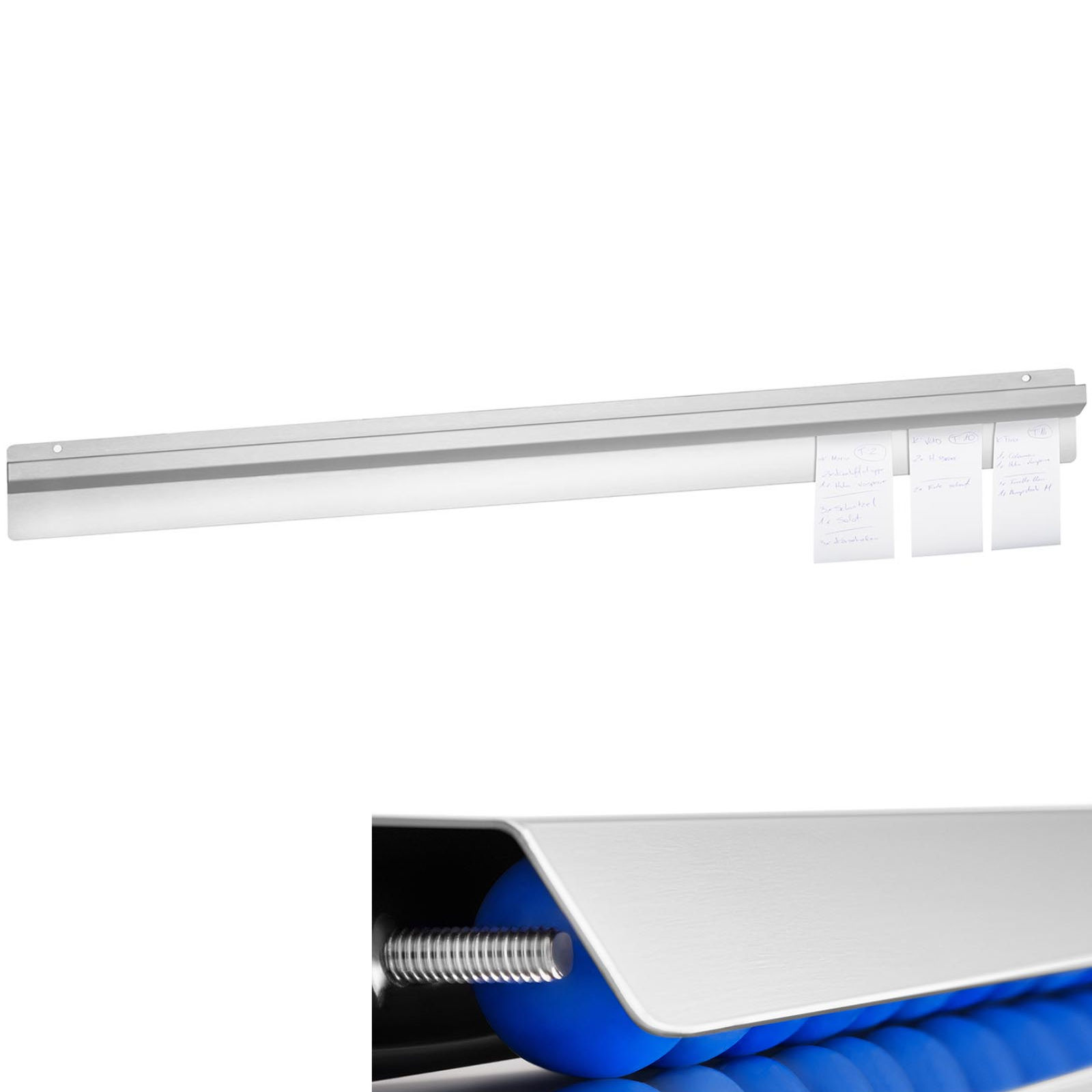 Mittatilaustyönä valmistettu teräksinen kohokuviointiliuska 100 cm