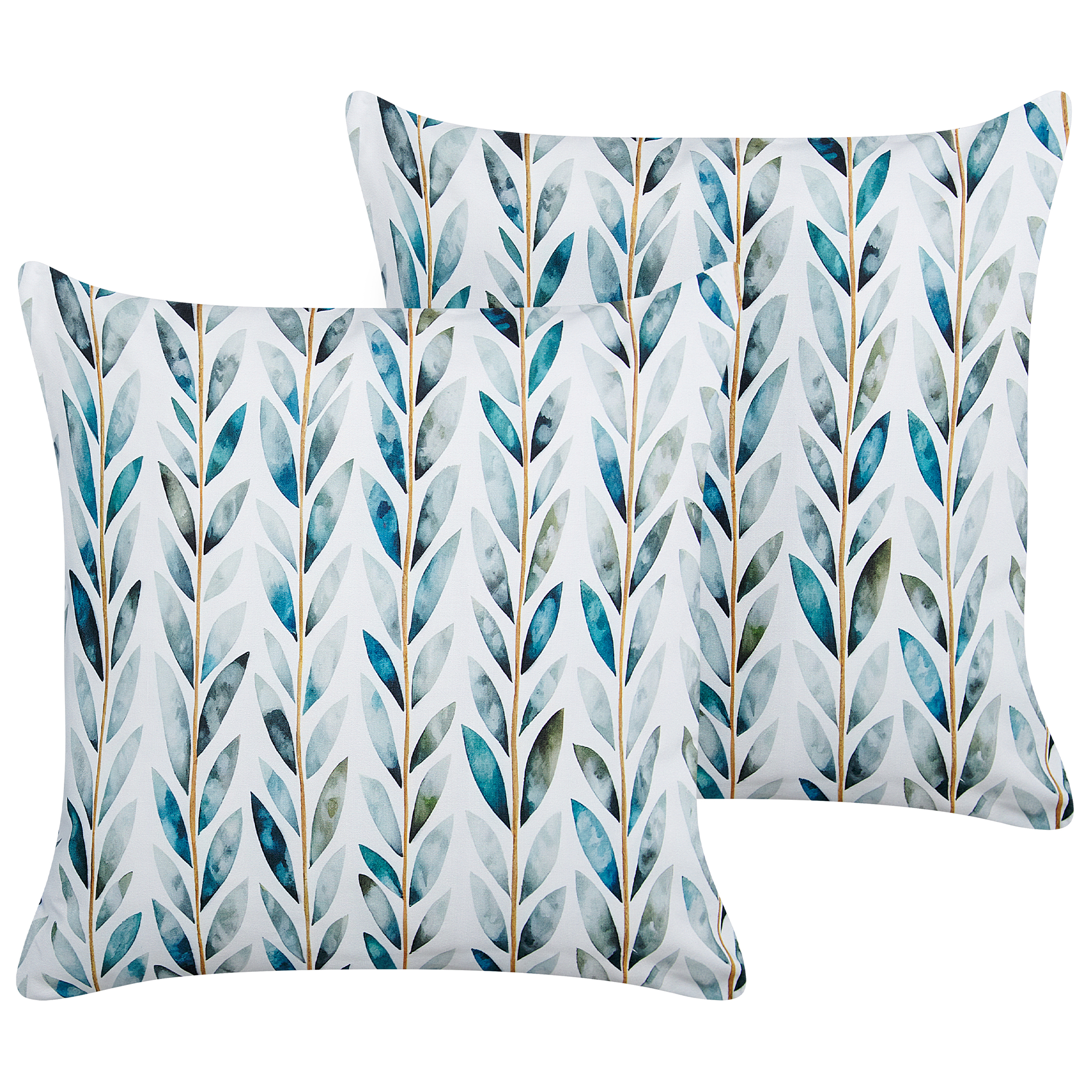 Ulkotyynysetti 2 kpl LOANO Kasvikuvio 45 x 45 cm Vihreä