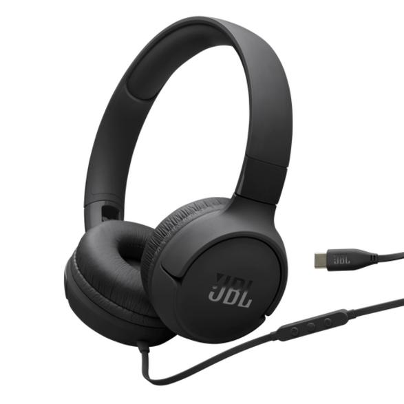 JBL Tune 520 USB-C -langalliset kuulokkeet, mustat